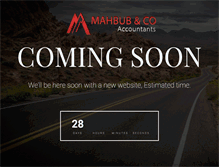 Tablet Screenshot of mahbubandcoaccountants.co.uk